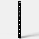 オーダーメイド 黒白ドット 名前入り Case-Mate iPhoneケース (裏面 / 左)