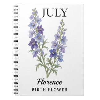 オーダーメイド ７月誕生花 ノートブック