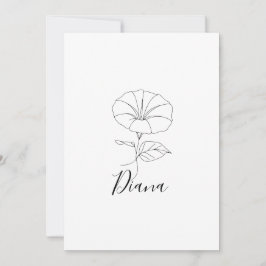 オーダーメイド 9月 朝顔 お誕生日 花ギフト 招待状