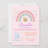 オーダーメイド 1歳 2歳 3歳 4歳 5歳 6歳 7歳 8歳 10歳 誕生日 招待状 (正面)