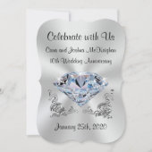 オーダーメイド 10周年 結婚式招待状 招待状 (正面)