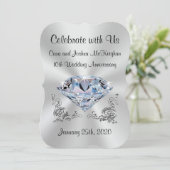 オーダーメイド 10周年 結婚記念日 招待状 (スタンド正面)