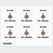オーダーメイド 100% Organic Poop ステッカー - カスタム名前入り (シート)