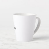 オーダーメイド 12 oz 小さめ カフェラテマグ (右アングル)