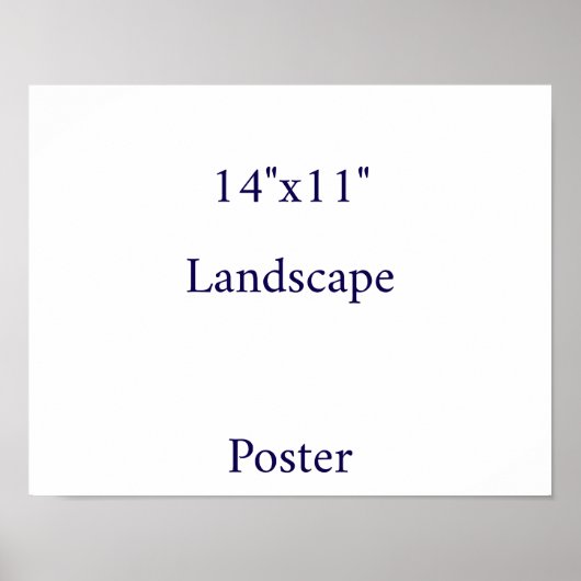 オーダーメイド 14"x11" ポスター (正面)