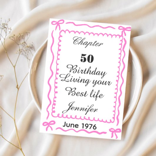オーダーメイド 1976年7月 50歳の誕生日カード