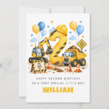 オーダーメイド 2歳の男の子の誕生日カード