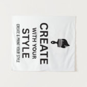 オーダーメイド 34x40" 企業ロゴ タペストリー (正面(横))