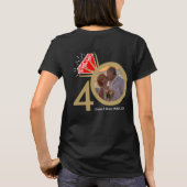 オーダーメイド 40周年記念 ルビー 結婚指輪 Tシャツ (裏面)