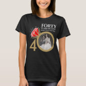 オーダーメイド 40周年記念 ルビー 結婚指輪 Tシャツ (正面)