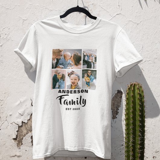 オーダーメイド | 5枚の写真 | ファミリー Tシャツ