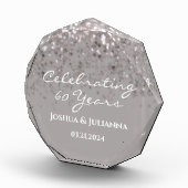 オーダーメイド 60th ダイヤモンド記念日記念品 フォトブロック (右)