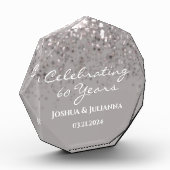 オーダーメイド 60th ダイヤモンド記念日記念品 フォトブロック (左)