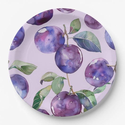 オーダーメイド 9" ラウンドエンゲージメントパーティープレート ペーパープレート (正面)