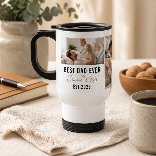 オーダーメイド BEST DADDY 写真入り｜カスタム父の日ギフト トラベルマグ