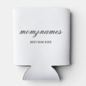 オーダーメイド Best Mom Ever 名前カリグラフィー 缶クーラー (裏面)