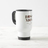 オーダーメイド Boss Mom 写真入り - カスタムMoMギフト トラベルマグ (正面左)