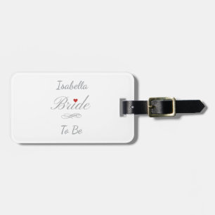 オーダーメイド Bride To Be、名入りヘン・パーティー ラゲッジタグ