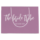オーダーメイド Bride Tribe マーブルの結婚式 ラージペーパーバッグ (正面)