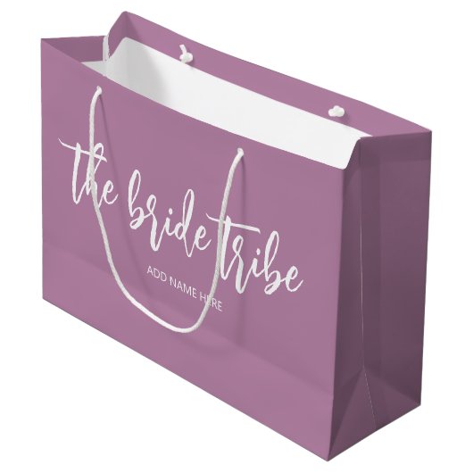オーダーメイド Bride Tribe マーブルの結婚式 ラージペーパーバッグ (正面アングル)