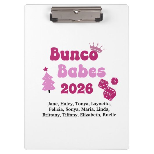オーダーメイド Bunco Babe クリップボード (正面)