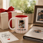 オーダーメイド Dad 写真マグカップ ツートーンマグカップ