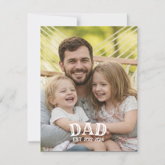 オーダーメイド Dad EST フォトカード (正面)