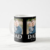 オーダーメイド Dad Established フォト 父の日 コーヒーマグカップ (正面左)
