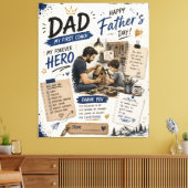 オーダーメイド Dad My First Coach キャンバス (インサイチュ (リビング))