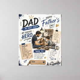 オーダーメイド Dad My First Coach キャンバス