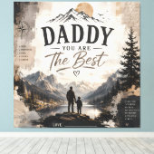 オーダーメイド Daddy You Are My World キャンバス (インサイチュ (ウッドフロア))