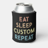 オーダーメイド Eat Sleep Repeat ギフト 缶クーラー (缶裏面)