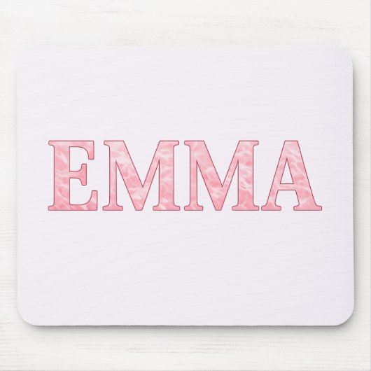 オーダーメイド EMMA ピンク大理石 マウスパッド (正面)