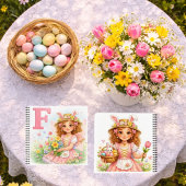 オーダーメイド F 花のギフト 少女向け ノートブック