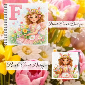 オーダーメイド F 花のギフト 少女向け ノートブック