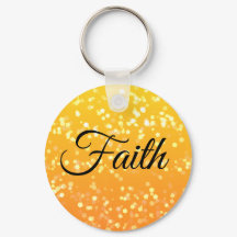 オーダーメイド Faith スパークル キーチェーン 裏面に名前