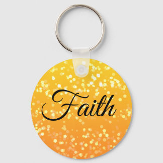 オーダーメイド Faith スパークル キーチェーン 裏面に名前