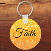 オーダーメイド Faith スパークル キーチェーン 裏面に名前 (正面)