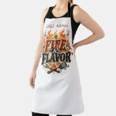 オーダーメイド Fire & Flavor BBQ エプロン | 名前入り (インサイチュ)