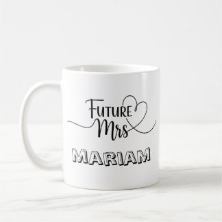 オーダーメイド Future Mrs [名前] エンゲージメントギフト  コーヒーマグカップ