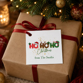 オーダーメイド Ho Ho Ho クリスマスギフトタグ フェイバータグ