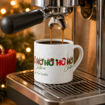 オーダーメイド Ho Ho Ho クリスマス エスプレッソマグカップ