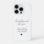 オーダーメイド Husband & Daddy EST ギフト iPhoneケース (裏面)
