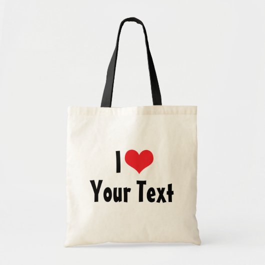オーダーメイド I Love トートバッグ (正面)