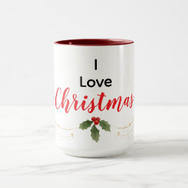 オーダーメイド I Love Christmas マグ
