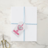 オーダーメイド I Love My Husband – 写真と名前入り ギフトタグ (より糸付き)
