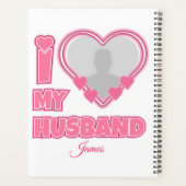 オーダーメイド I Love My Husband – 写真と名前入り プランナー手帳 (裏面)