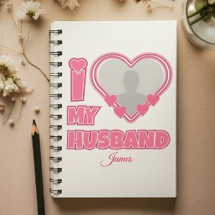 オーダーメイド I Love My Husband – 写真と名前入り プランナー手帳