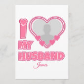 オーダーメイド I Love My Husband – 写真と名前入り プログラム (正面)
