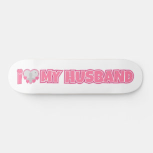 オーダーメイド I Love My Husband – 夫の写真を追加 スケートボード